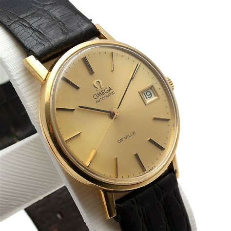 omega deville vintage gold price|vintage omega de ville watch.